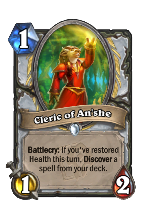 Cleric of An'she Hearthstone kártya
