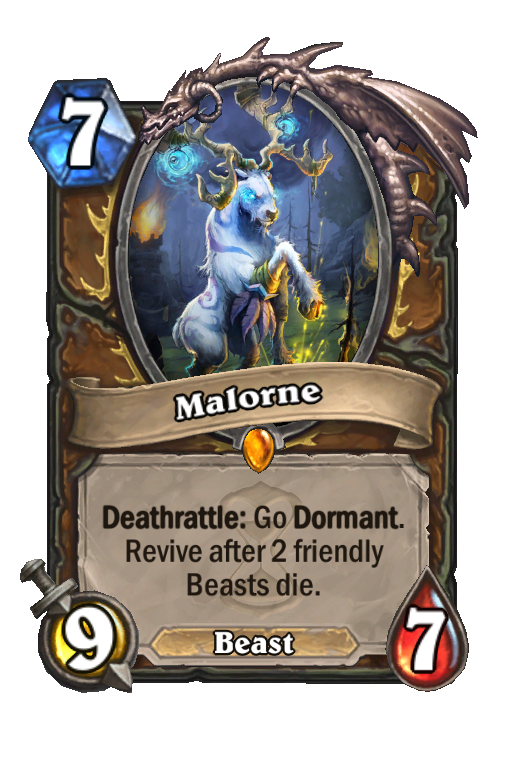 Malorne Hearthstone kártya