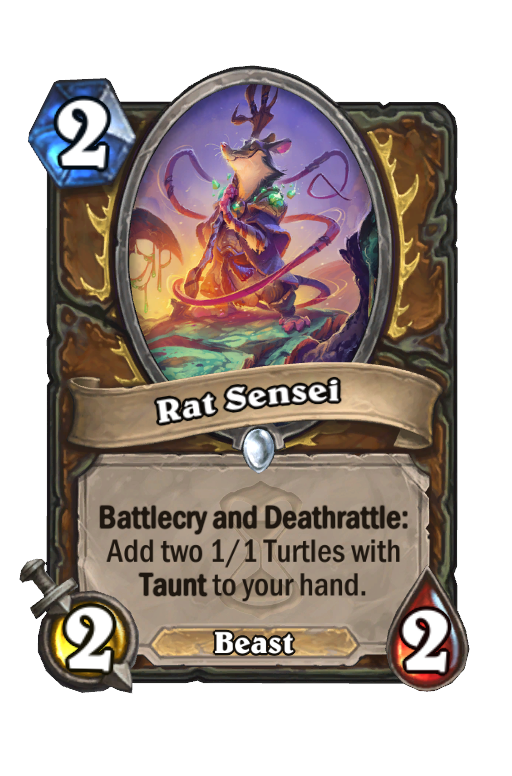 Rat Sensei Hearthstone kártya