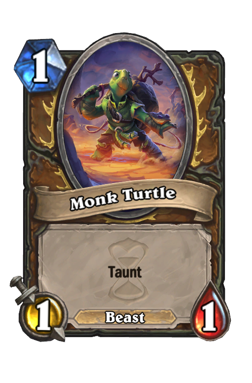 Monk Turtle Hearthstone kártya