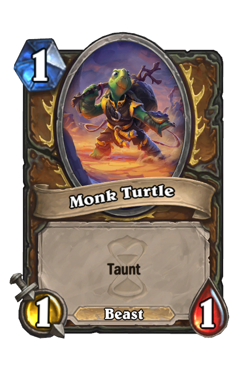 Monk Turtle Hearthstone kártya