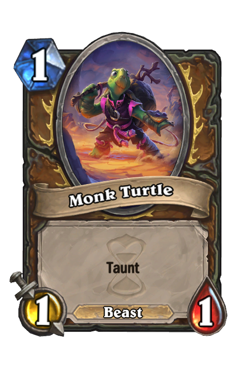 Monk Turtle Hearthstone kártya