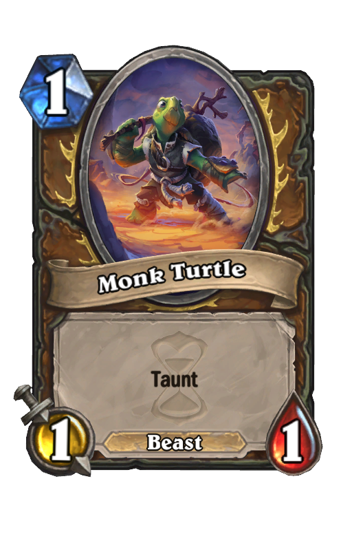 Monk Turtle Hearthstone kártya