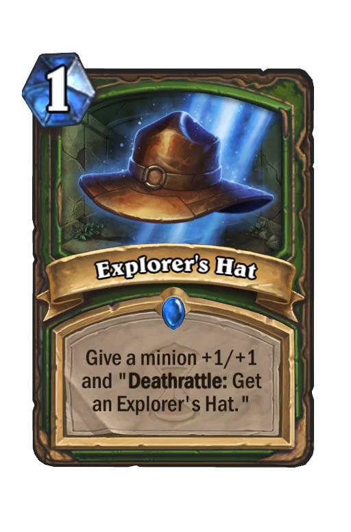 Explorer's Hat Hearthstone kártya
