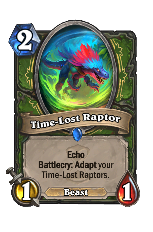 Time-Lost Raptor Hearthstone kártya