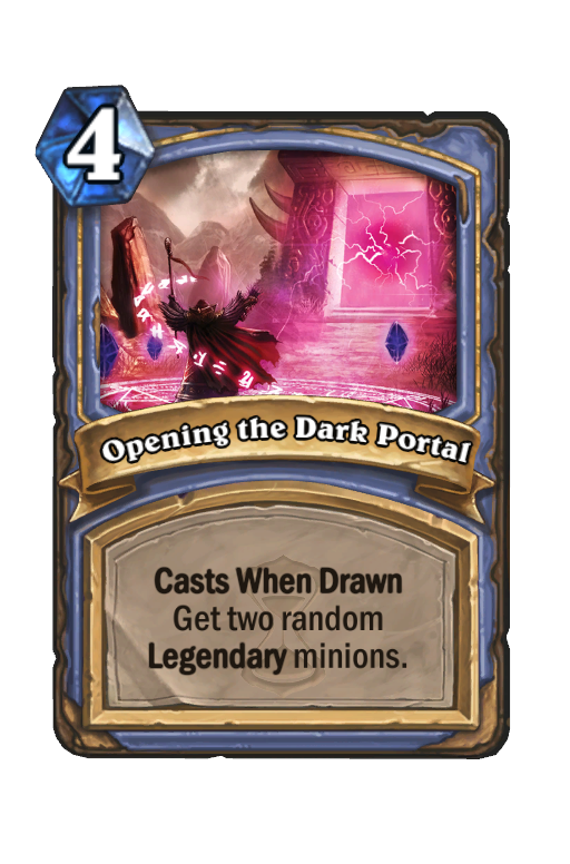 Opening the Dark Portal Hearthstone kártya