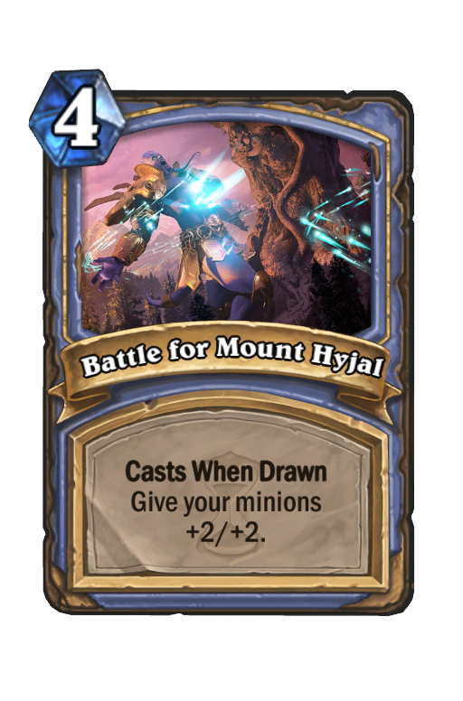 Battle for Mount Hyjal Hearthstone kártya