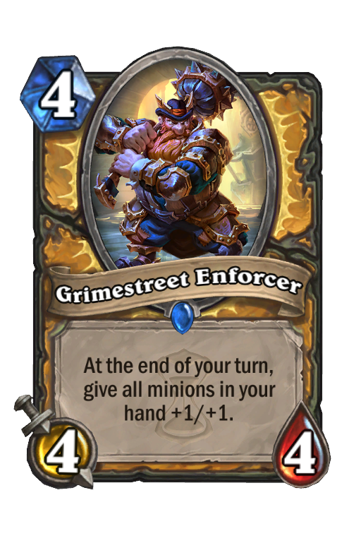 Grimestreet Enforcer Hearthstone kártya