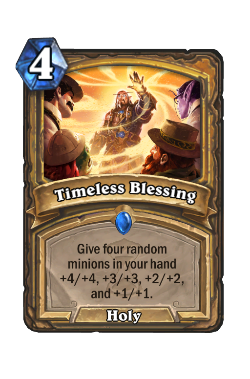 Timeless Blessing Hearthstone kártya