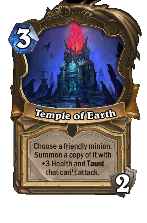 Temple of Earth Hearthstone kártya
