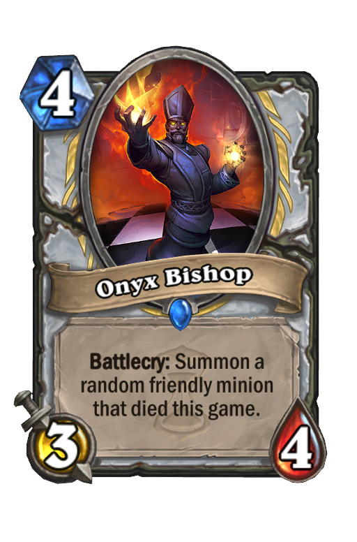 Onyx Bishop Hearthstone kártya