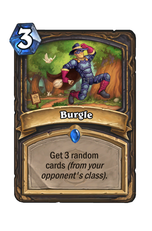 Burgle Hearthstone kártya