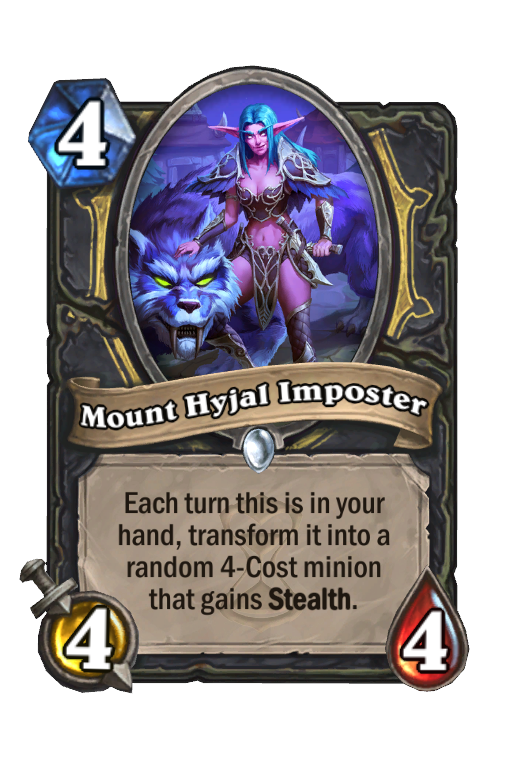 Mount Hyjal Imposter Hearthstone kártya