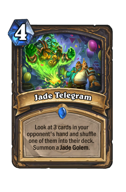Jade Telegram Hearthstone kártya