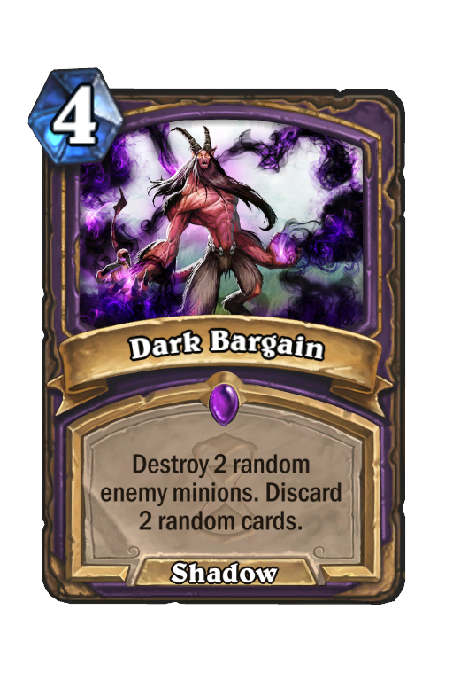 Dark Bargain Hearthstone kártya