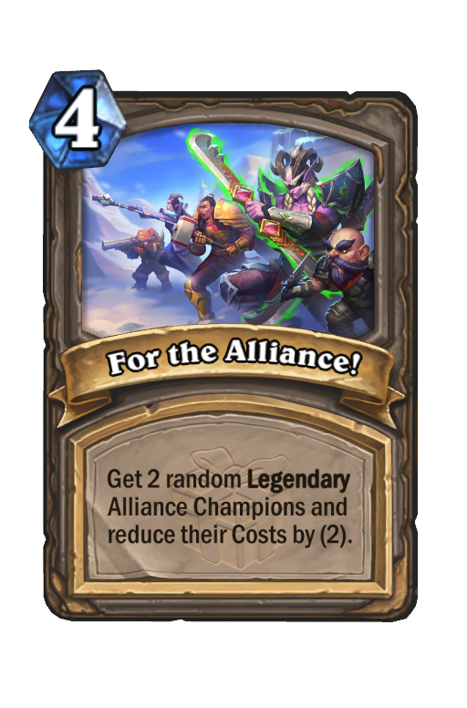 For the Alliance! Hearthstone kártya