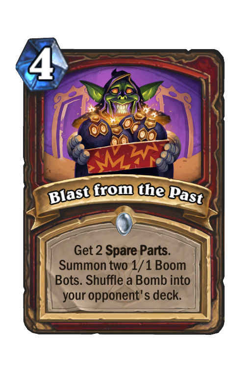 Blast from the Past Hearthstone kártya