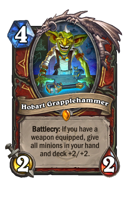 Hobart Grapplehammer Hearthstone kártya