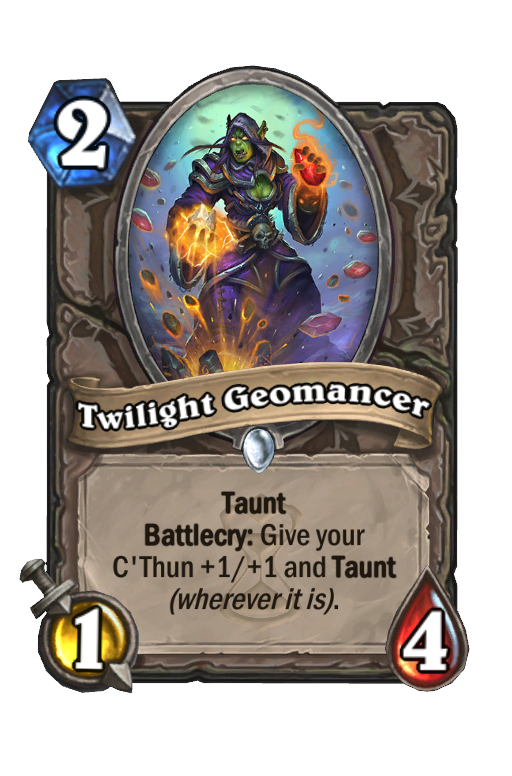 Twilight Geomancer Hearthstone kártya