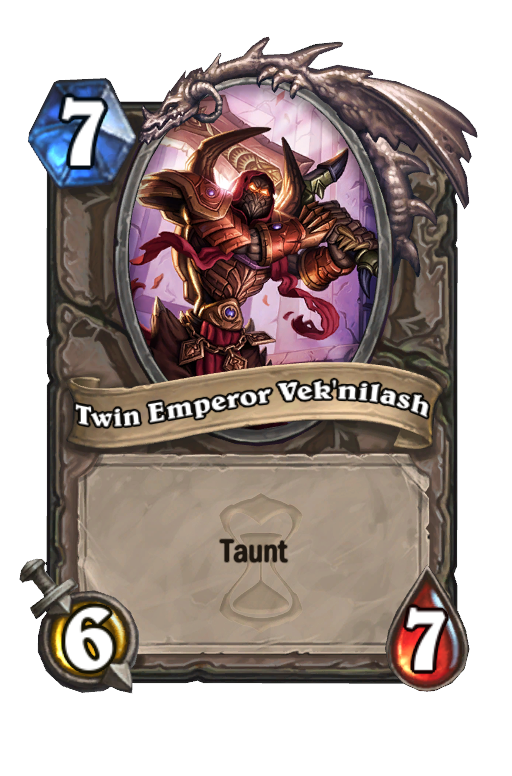 Twin Emperor Vek'nilash Hearthstone kártya