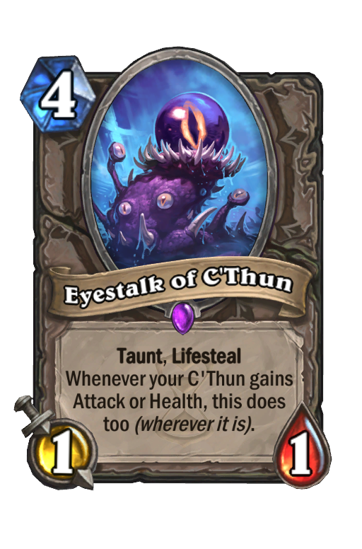 Eyestalk of C'Thun Hearthstone kártya