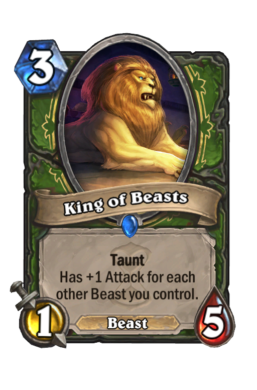 King of Beasts Hearthstone kártya
