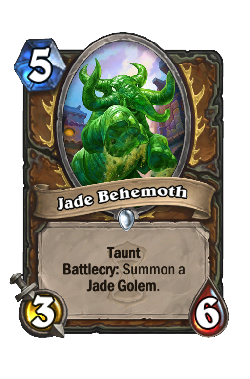 Jade Behemoth Hearthstone kártya