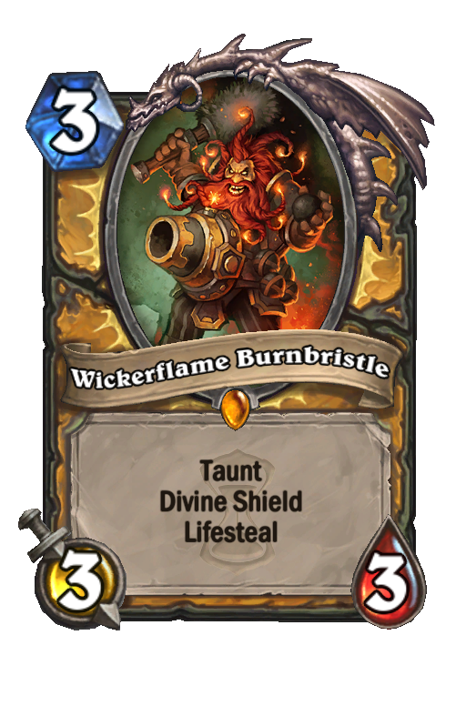 Wickerflame Burnbristle Hearthstone kártya