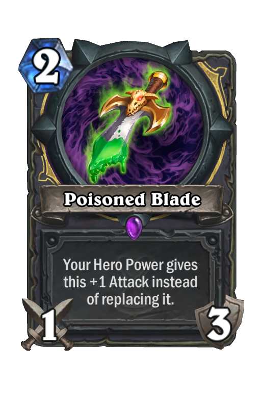 Poisoned Blade Hearthstone kártya