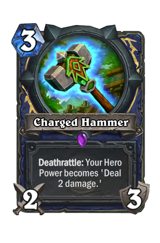 Charged Hammer Hearthstone kártya