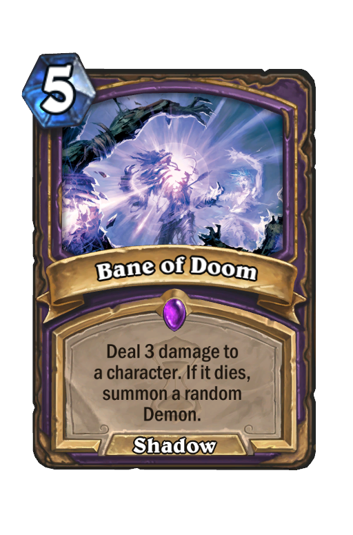 Bane of Doom Hearthstone kártya