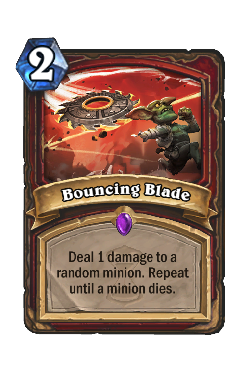 Bouncing Blade Hearthstone kártya