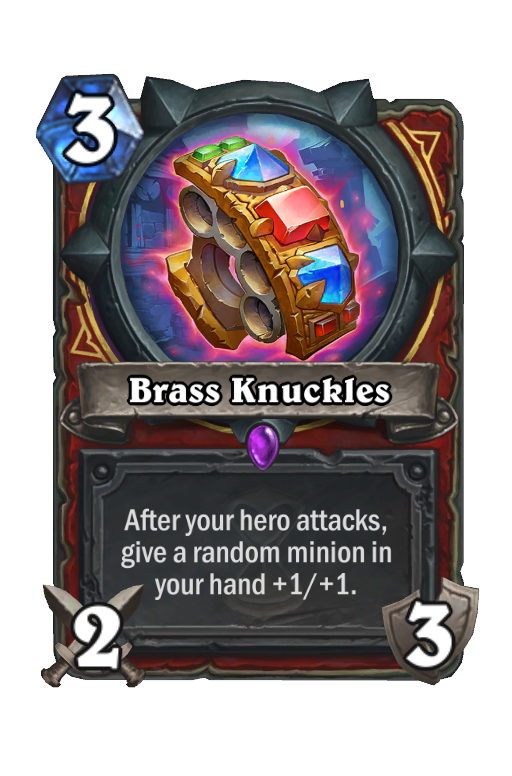 Brass Knuckles Hearthstone kártya