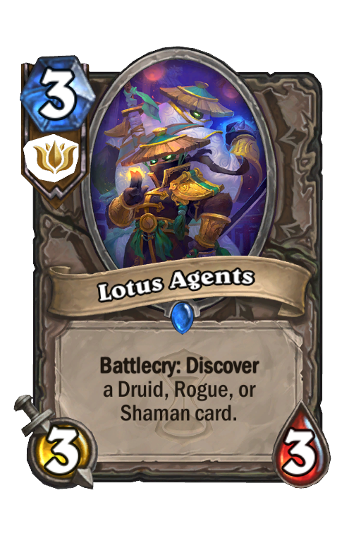 Lotus Agents Hearthstone kártya