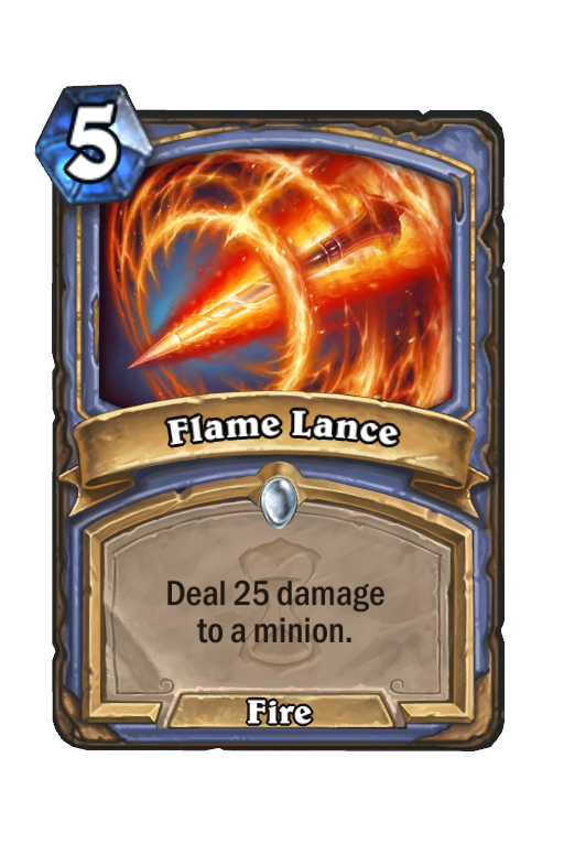 Flame Lance Hearthstone kártya