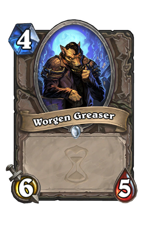 Worgen Greaser Hearthstone kártya