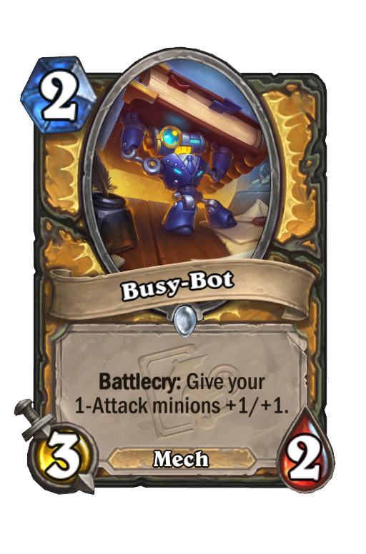 Busy-Bot Hearthstone kártya