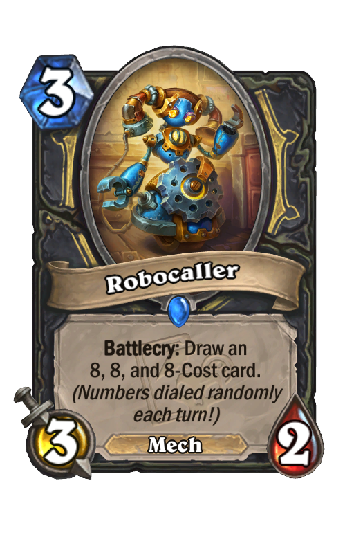 Robocaller Hearthstone kártya