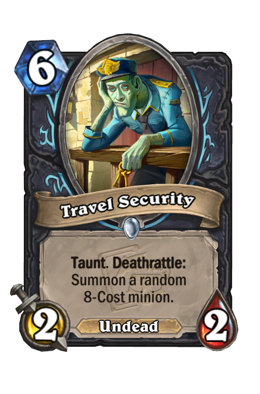 Travel Security Hearthstone kártya