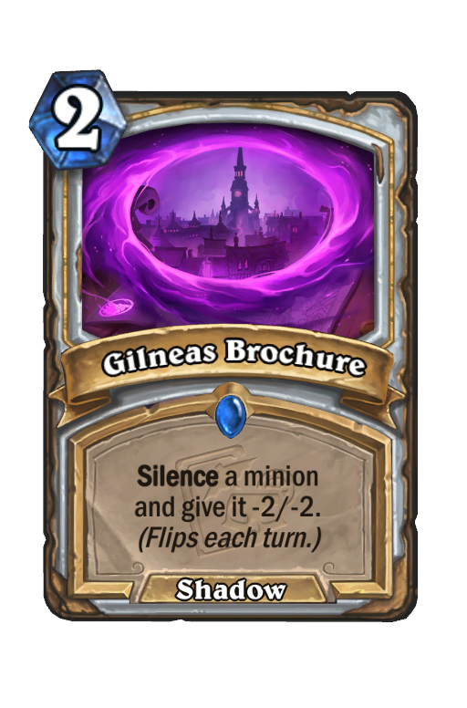 Gilneas Brochure Hearthstone kártya