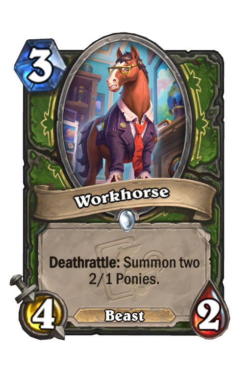 Workhorse Hearthstone kártya