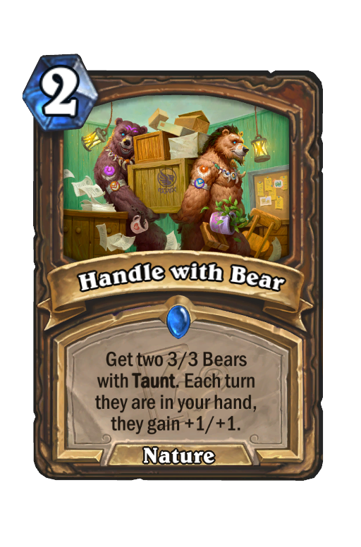 Handle with Bear Hearthstone kártya