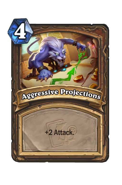 Aggressive Projections Hearthstone kártya