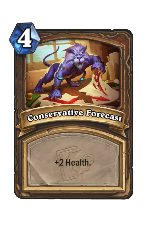 Conservative Forecast Hearthstone kártya