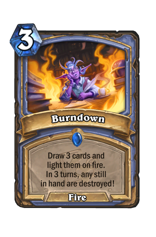 Burndown Hearthstone kártya