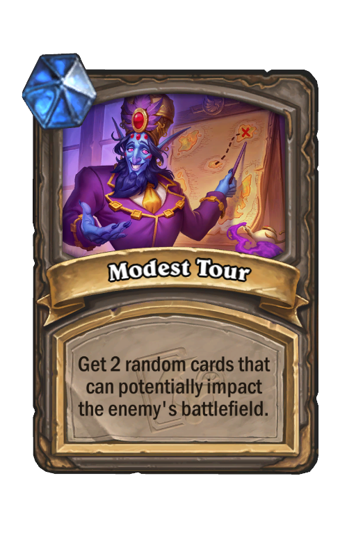 Modest Tour Hearthstone kártya
