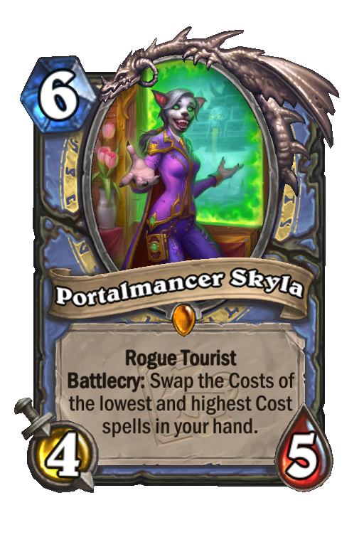 Portalmancer Skyla Hearthstone kártya
