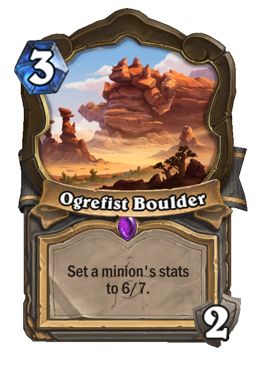 Ogrefist Boulder Hearthstone kártya