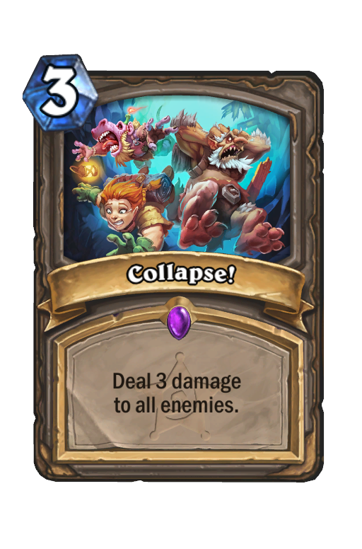 Collapse! Hearthstone kártya