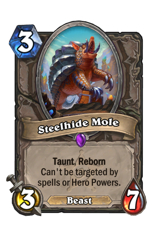Steelhide Mole Hearthstone kártya